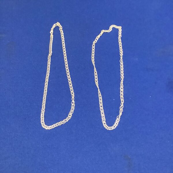 Delicate vintage silver chain necklace with 2925 hallmark.