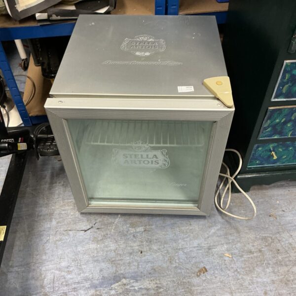 Stella Artois branded beer fridge in used condition.
