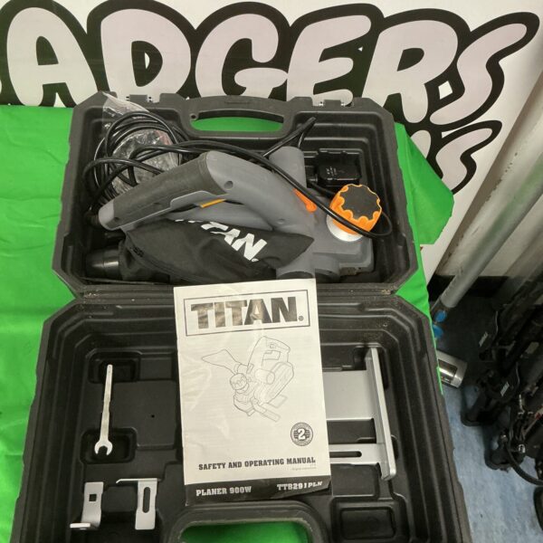 Titan 900w electric planer in its original carrying case.