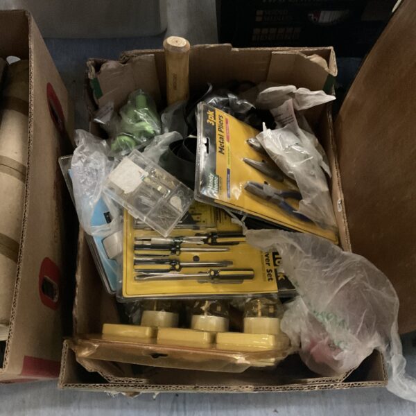 Mixed lot of new tool sets including screwdrivers and pliers.