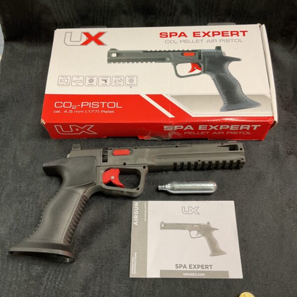 Umarex UX SPA Expert CO2 .177 air pistol for sale, a target shooting airgun.