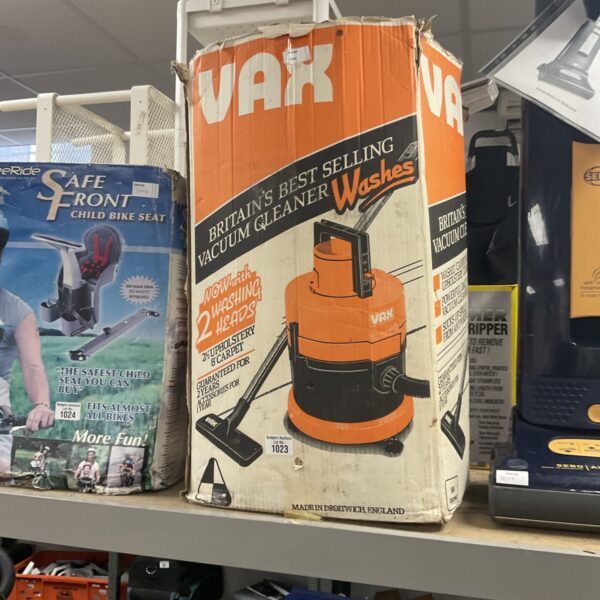 Vintage Vax hoover from the 1980s, a classic domestic appliance.