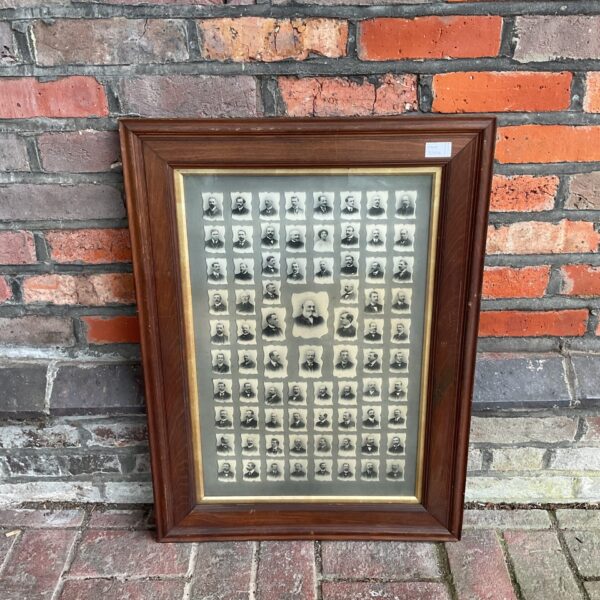 Antique Victorian gentleman portrait in a solid oak frame.