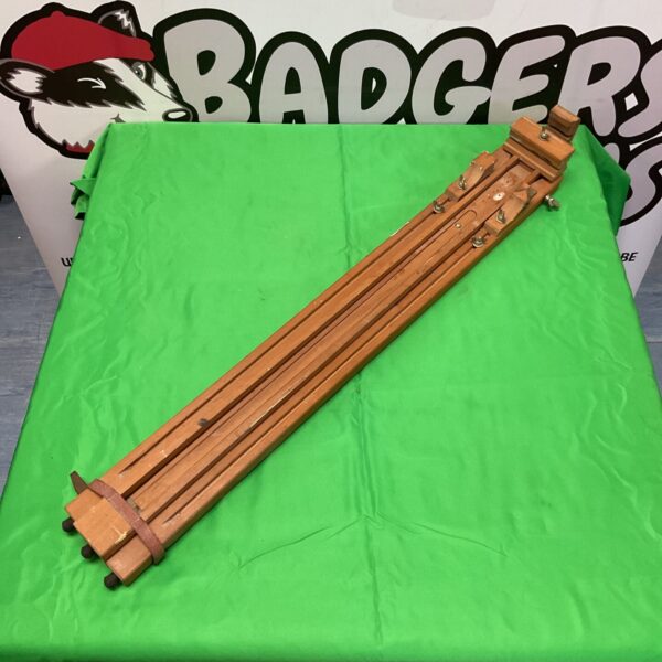 Vintage wooden folding easel for artists and painting.