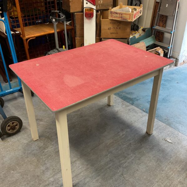 Vintage formica table with a retro aesthetic.