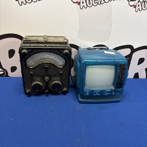 Vintage SWJ 553 radio and television with avometer.