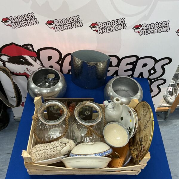 Vintage vase collection with ceramic and pottery pieces.
