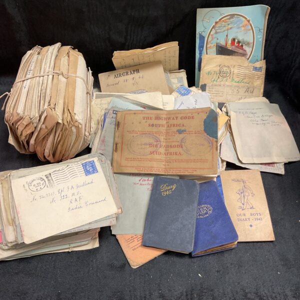 Vintage wartime RAF letters and ephemera collection for collectors.
