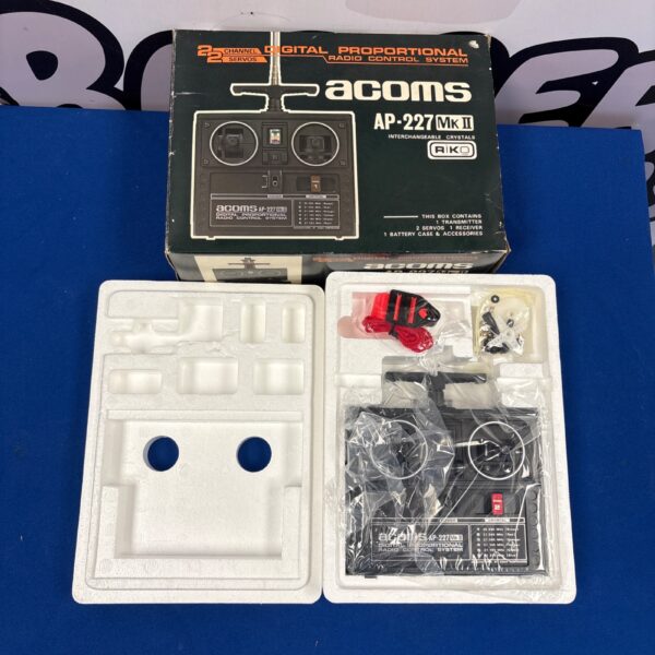 Vintage Acoms AP-227 MkII radio control system in original box.