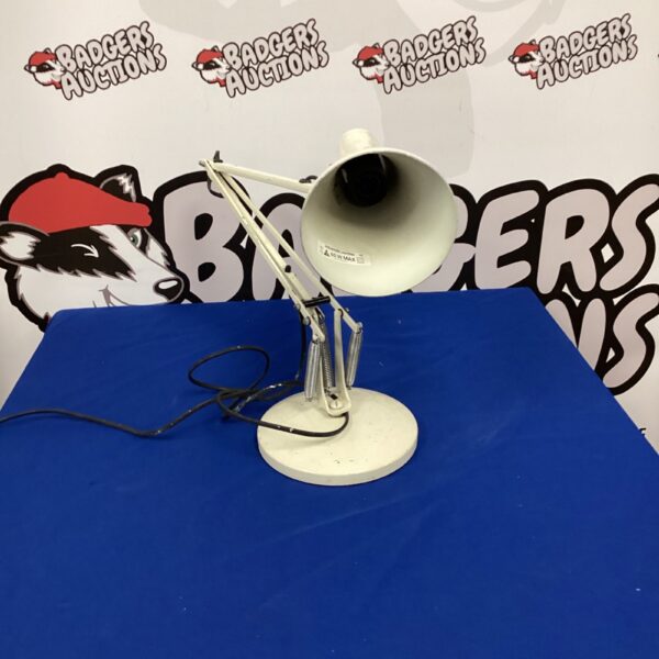 Vintage Anglepoise style desk lamp with adjustable arm.