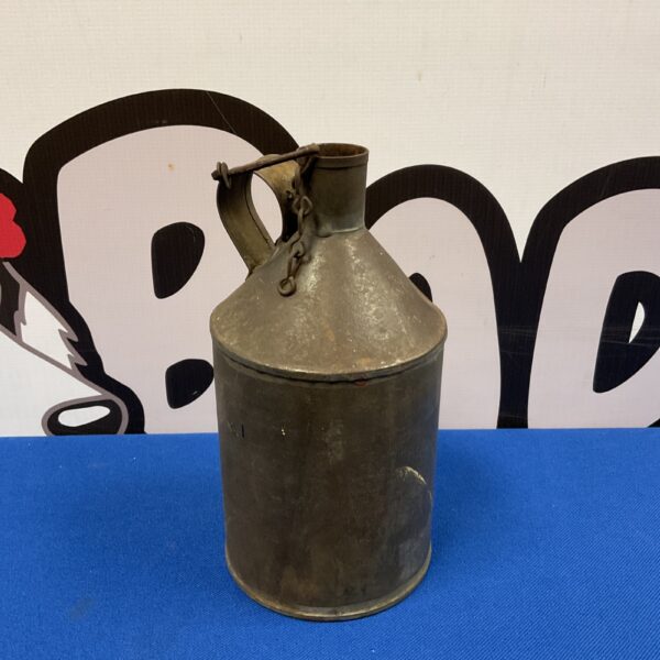 Antique U W Swindon metal can, vintage kitchenalia collectible.