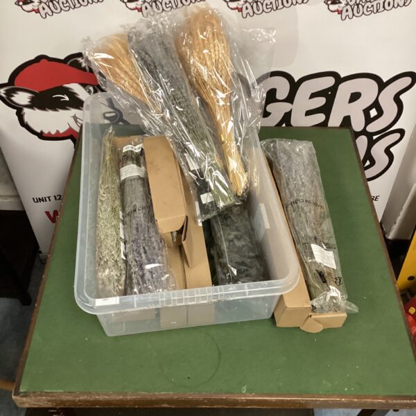 Bundle of artificial wheat for rustic home decor.