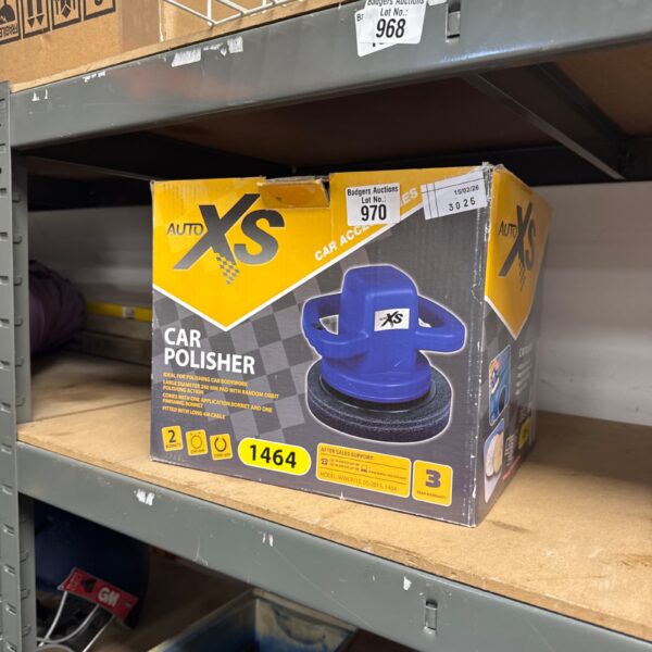 Vintage Auto XS car polisher for automotive detailing and paint restoration.