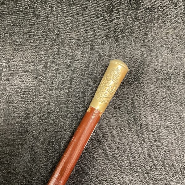 Vintage British Army Royal Berkshire Regiment swagger stick for collectors.