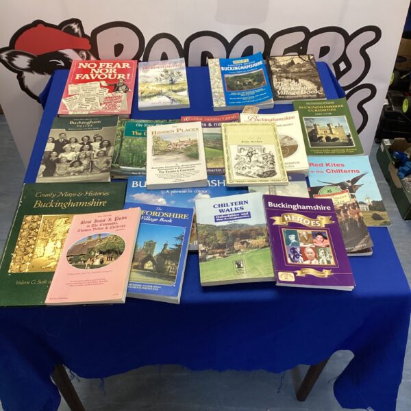 Lot of Buckinghamshire local history books and guides.