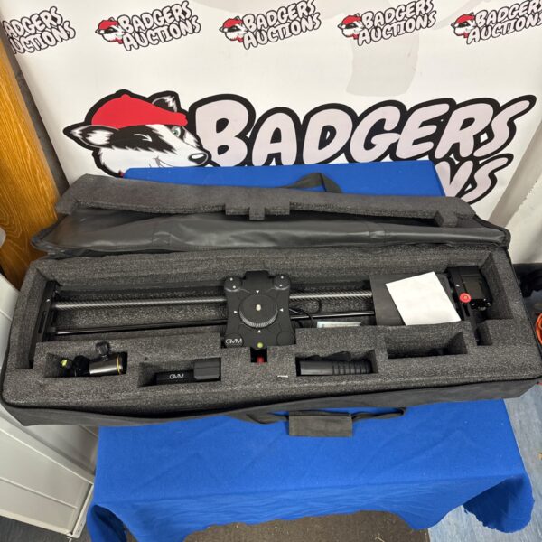 Camera gimbal kit inside a protective carrying case.