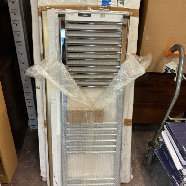 Chrome ladder radiator ST 1200x400 for bathroom heating.