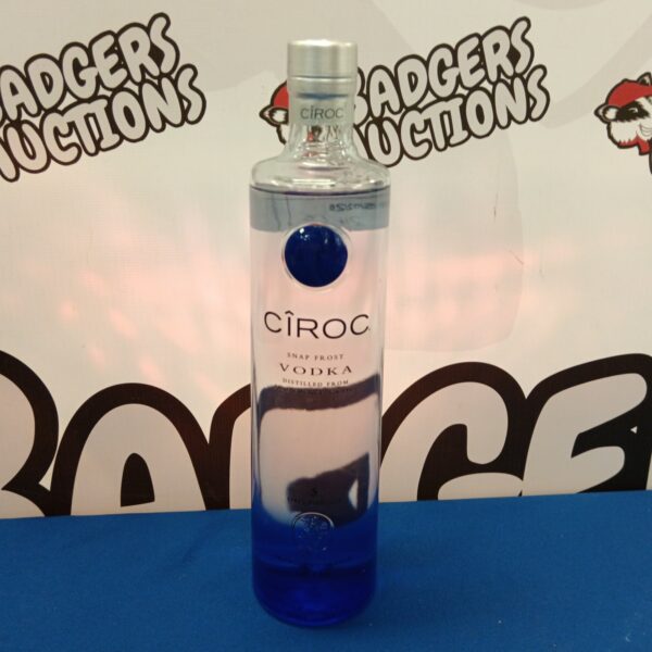 Ciroc Snap Frost vodka bottle, 1ltr, unopened.