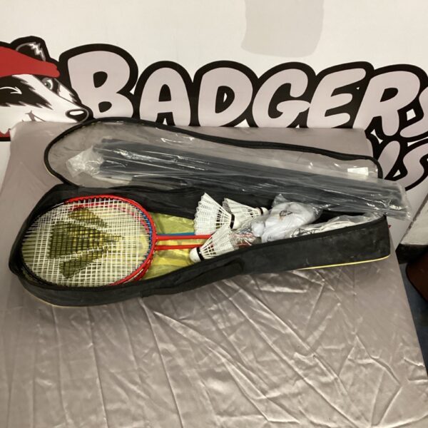 Colton badminton racket set with net for indoor sports.