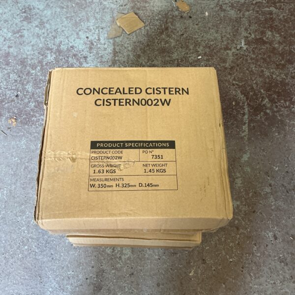Used concealed cistern unit for bathroom renovation project.