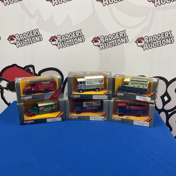 Corgi Classics diecast van lot including a Limited Edition Safeway van.