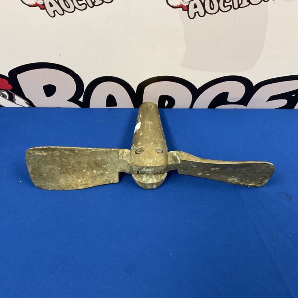 Vintage Darglow brass yacht propeller for classic boats.