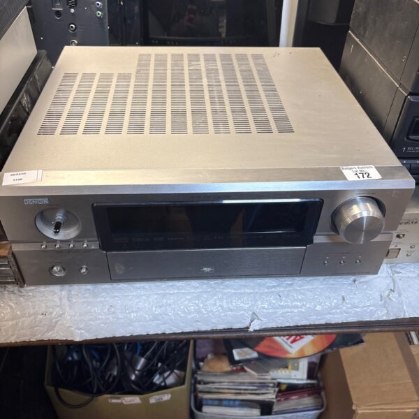 Black Denon AVR-4306 AV receiver for home theater setup.
