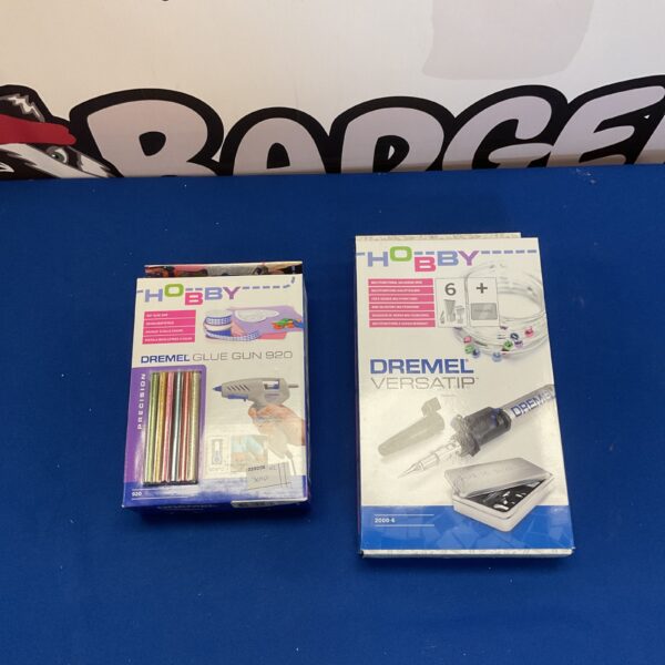 Dremel 920 glue gun with Versatip attachment for hobby crafting.