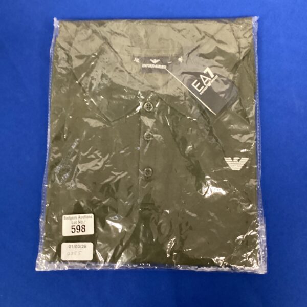 New sealed Emporio Armani XL polo shirt in packaging.