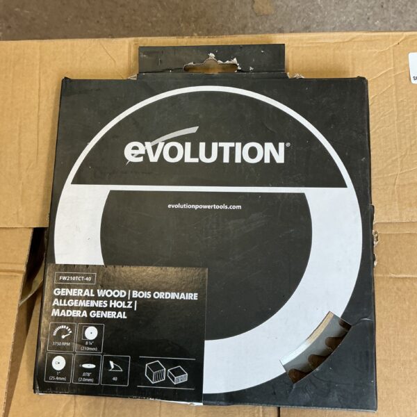 Evolution General Wood 210mm saw blade for circular saws.