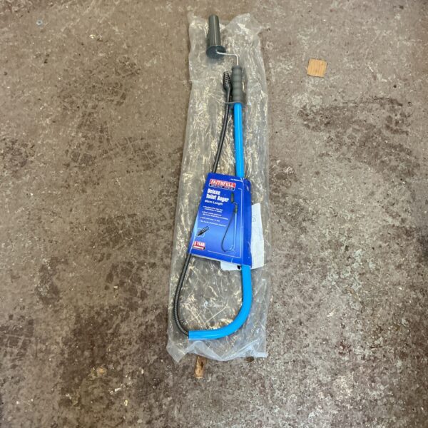 New Faithful Tools toilet auger in original packaging.