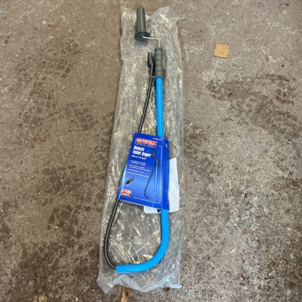New Faithful Tools toilet auger for clearing blocked drains.
