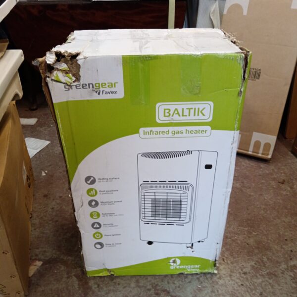 Vintage Favex Baltik infrared gas heater in used condition.