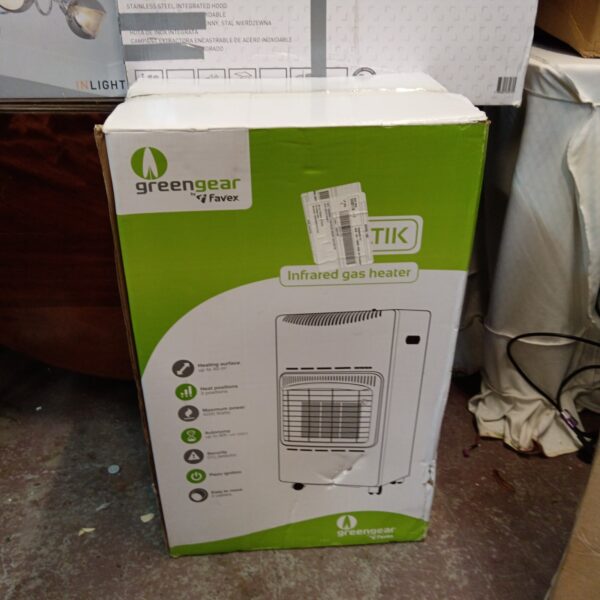 Favex greengear baltik infrared gas heater in box.