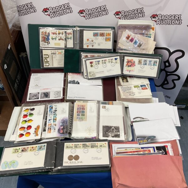 Large collection of first day covers and stamps, primarily GB issues.