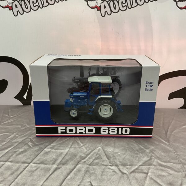 Detailed 1:32 scale Ford 6810 tractor model for collectors.