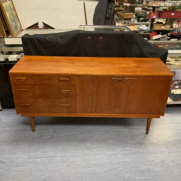 Vintage G Plan mid-century modern teak sideboard with drawers and cupboards.