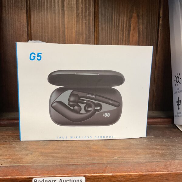 G5 true wireless earbuds and charging case displayed.