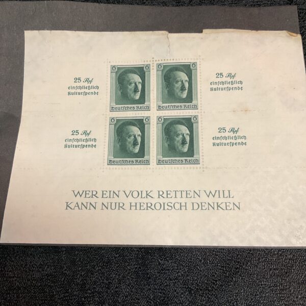 Vintage German Hitler head postage stamps from Deutsches Reich.