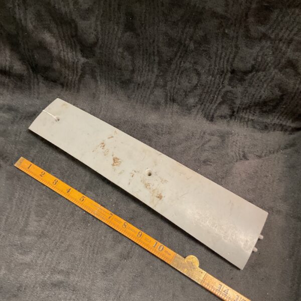 Vintage Gloster Meteor aircraft inspection panel, dated 1945.