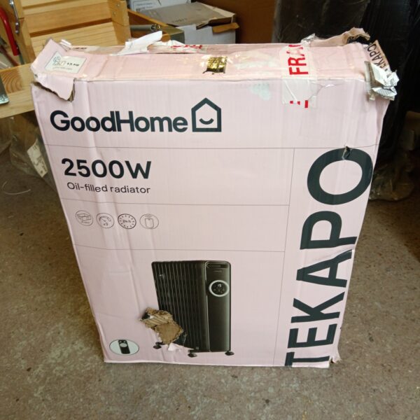 Goodhome 2500w oil filled radiator in original packaging.