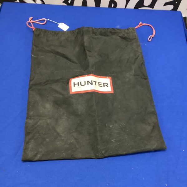 Black Hunter Wellington boot bag, drawstring closure, outdoor storage.
