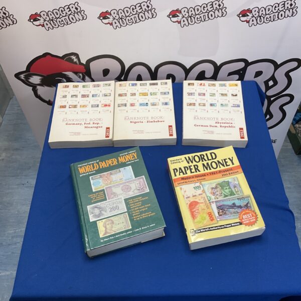 Five banknote books