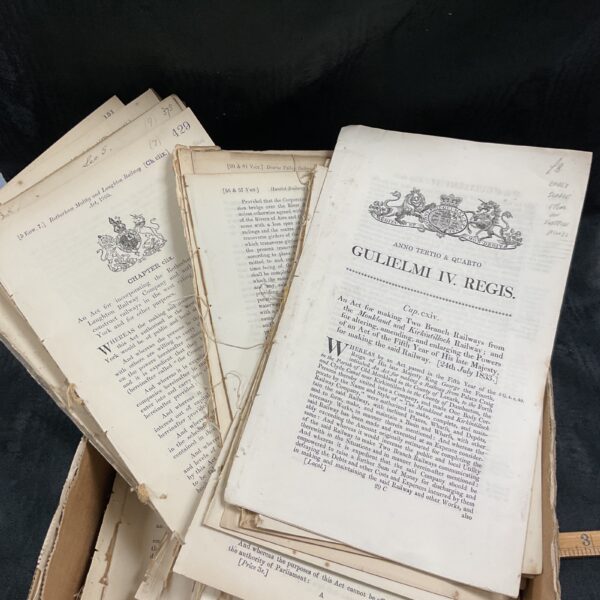 Large collection of Victorian railway regulation related ephemera