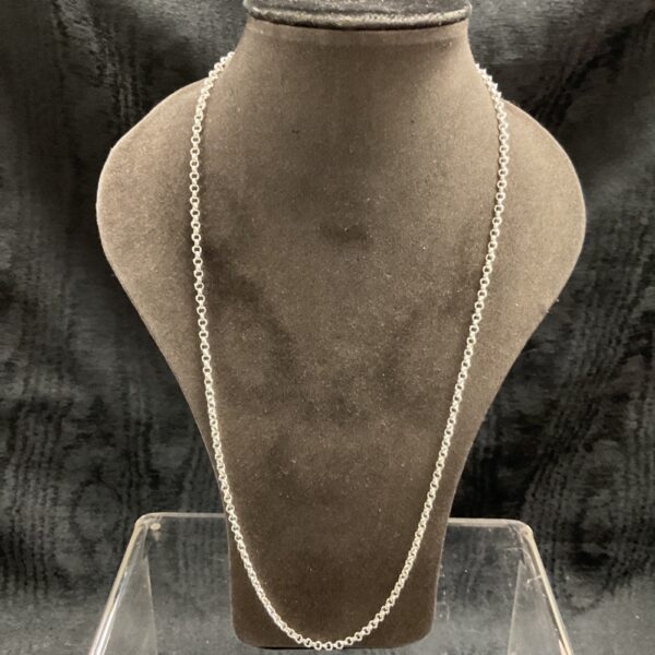 925 Silver Anchor chain link 22” Necklace 9.2g