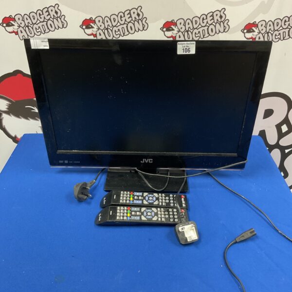 Front view of JVC 22 inch LCD television.