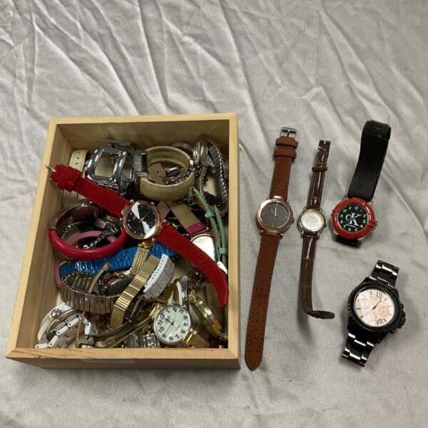 Tray of ladies fashion watches including Michael Kors brands.