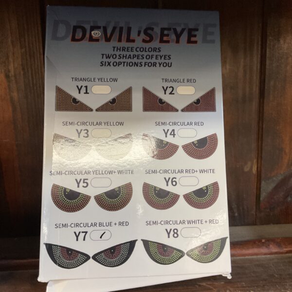 LED devil eye headlight rings for car modification.