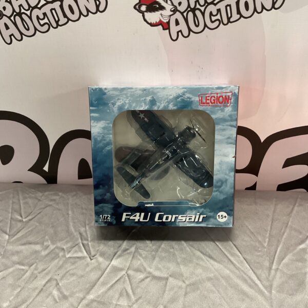 Detailed Legion F4U Corsair diecast model airplane for collectors.