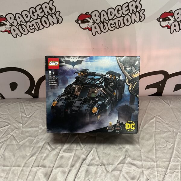Lego Batmobile from The Dark Knight Trilogy, set 76239, in box.